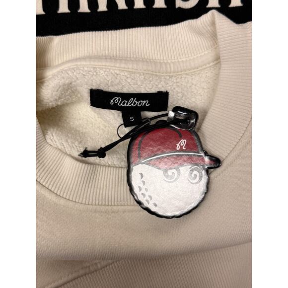 New Malbon Sweatshirt Small Mens Bushmills Crewneck Long Sleeve Pullover Sweater - Picture 8 of 9